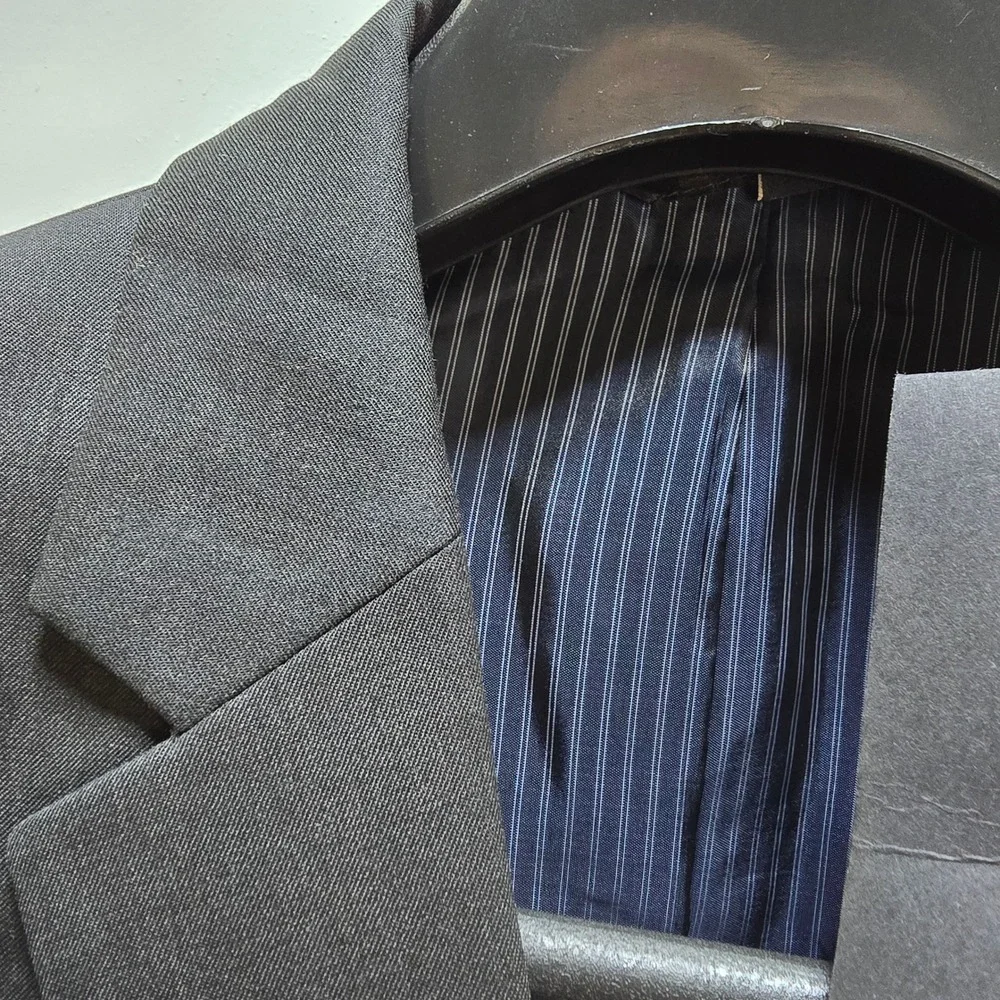 Banana Republic Mens 38R Charcoal Gray Wool Blend‎ Suit Jacket Blazer